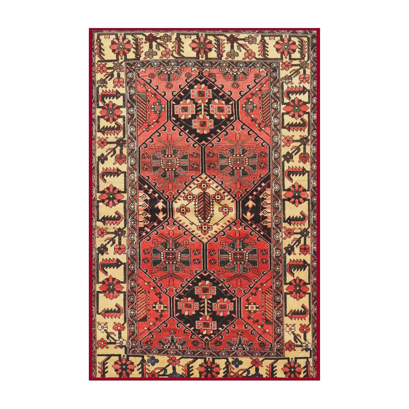 Tornblom Oriental Indoor Rug, Rectangle 5' x 7'