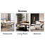 Chic et moderne, 2 chaises, jaune orange et gris foncé, cuir PU et pieds en métal stables, 2 sièges gris, sièges relaxants, pour plus de stabilité, salles à manger à domicile, guide d'installation simple-357182975-357182972