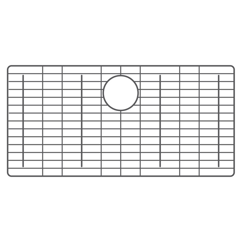 29.25"x14.25" Bottom Grid in Champagne Bronze, Gunmetal PVD