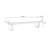 White Solid Wood Upholstered Bench-674379266
