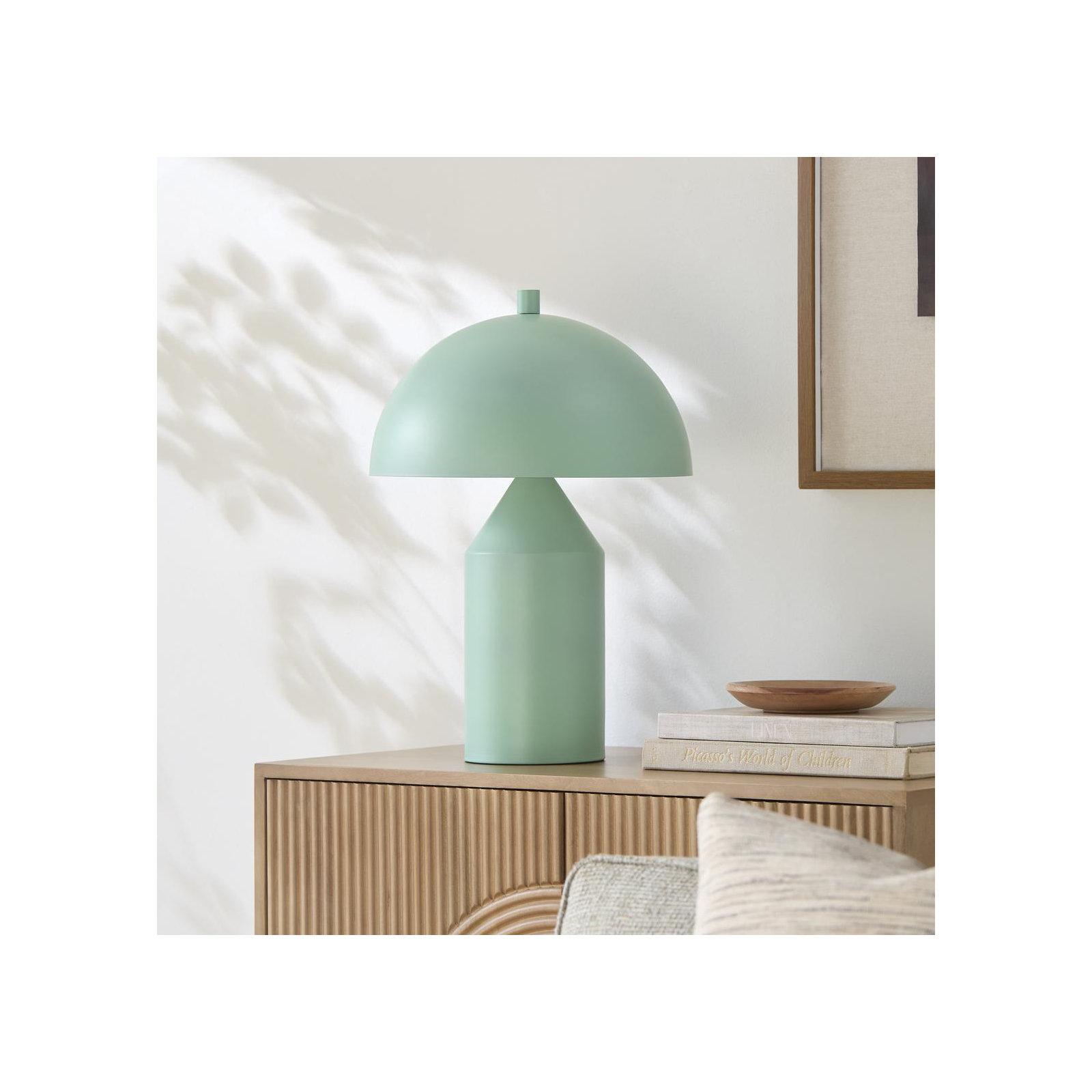 Jemma Metal Table Lamp, Green