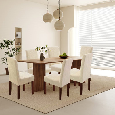 Dining Chair Covers, Parsons Chair Slipcover,Waterproof, Set Of 6,