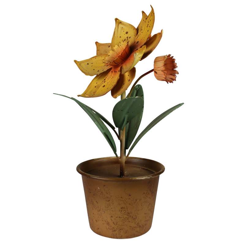 Potted Flower, Daffodil, Aluminum