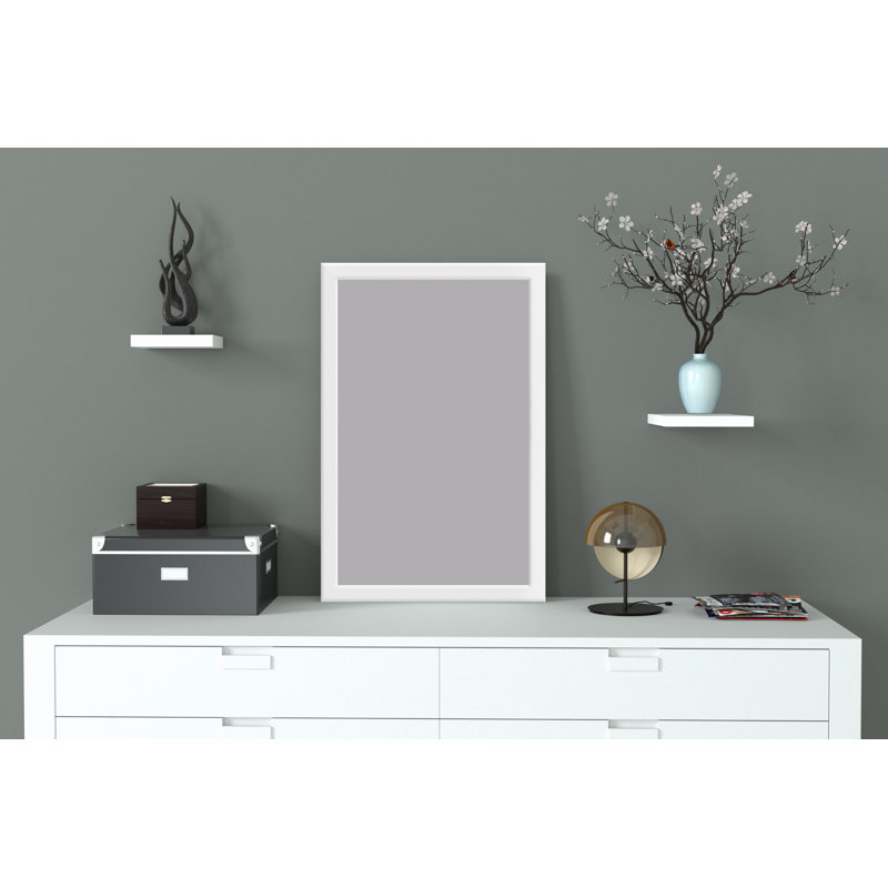 18x24 White Manufactured Wood Picture Frame with Plexiglass