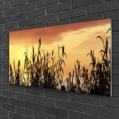 Leaves Floral - Unframed Photograph on Glass