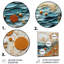 Serene Sands III - Abstract Collages, reproduction d'art en métal-264423098