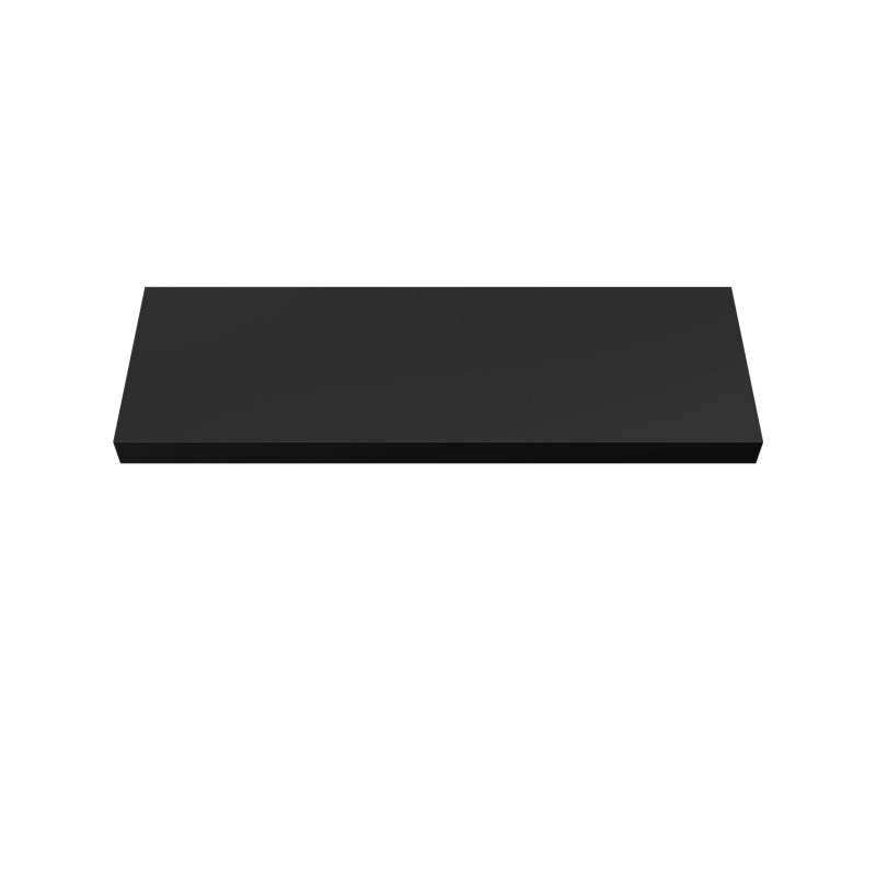 Painted Wood Floating Shelf, Black