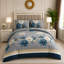 Microfiber Floral Duvet Cover Set-126066091