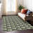 Machine Washable Indoor/Outdoor Lipman ACN2416 Geometric Rug-830458394