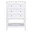 Meuble-lavabo de salle de bain avec lavabo / meuble de rangement avec tiroir et tablette ouverte / meuble-lavabo