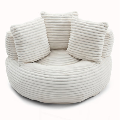 Oversized High Back Bean Bag Couch