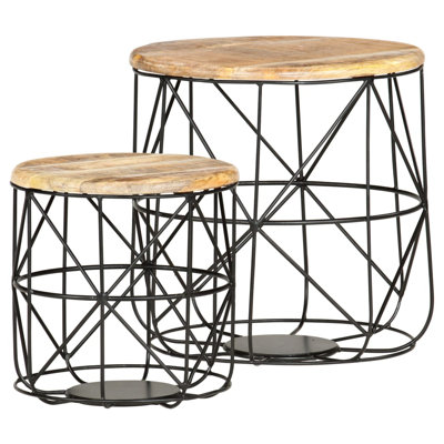 Winsor 2 - Piece Solid Wood Top Living Room Table Set