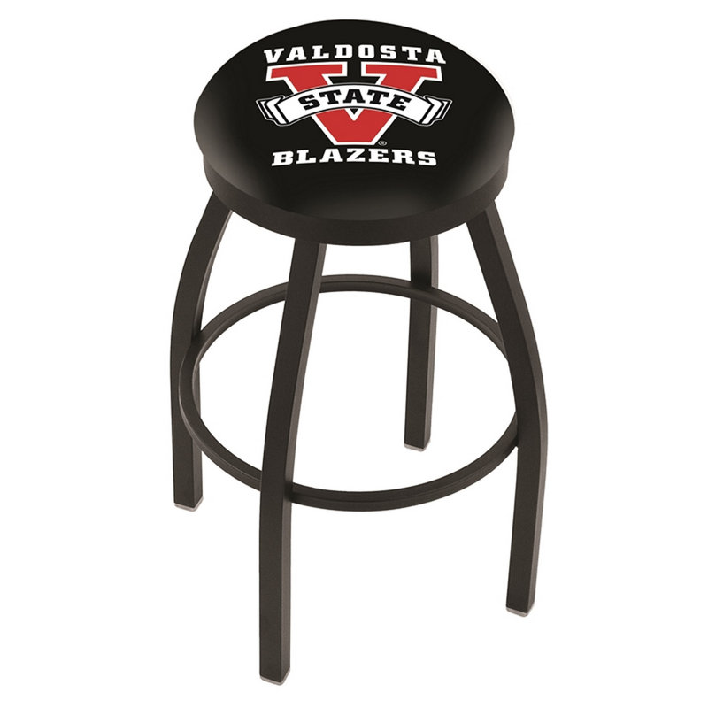NCAA Swivel 25" Counter Stool, Black Wrinkle, Valdosta State