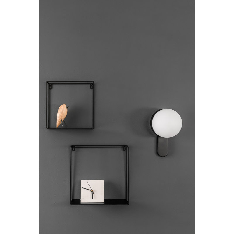 Deramus Flush Mounted Sconce, Black