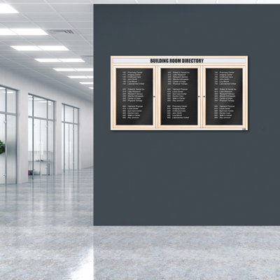 Directory Cabinet Enclosed Wall Mounted Letter Board