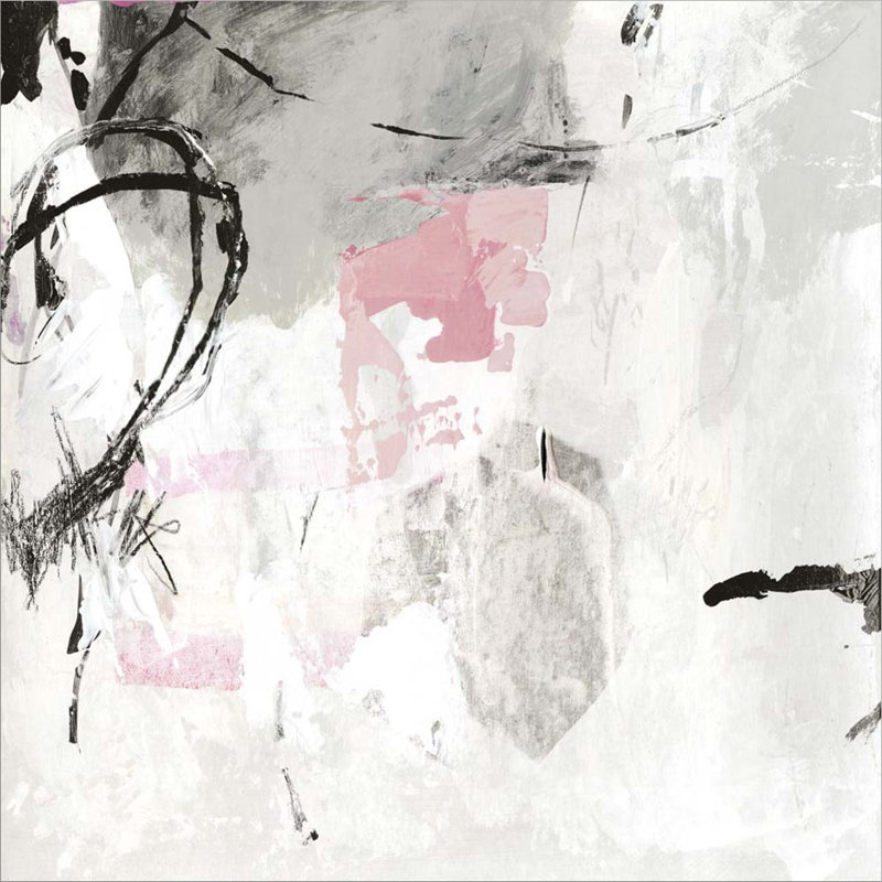 «Gray Pink I» par Posters International Studio, impression sur toile tendue, H 24 po x l 24 po x P 1,5 po