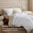 Bedsure 100% Washed Cotton Duvet Cover Queen Set – Minimalist Linen-Like Bedding Set for Mom, All-Season Breathable Gift for Mother’s Day (Set of 3)-106246591-125402759