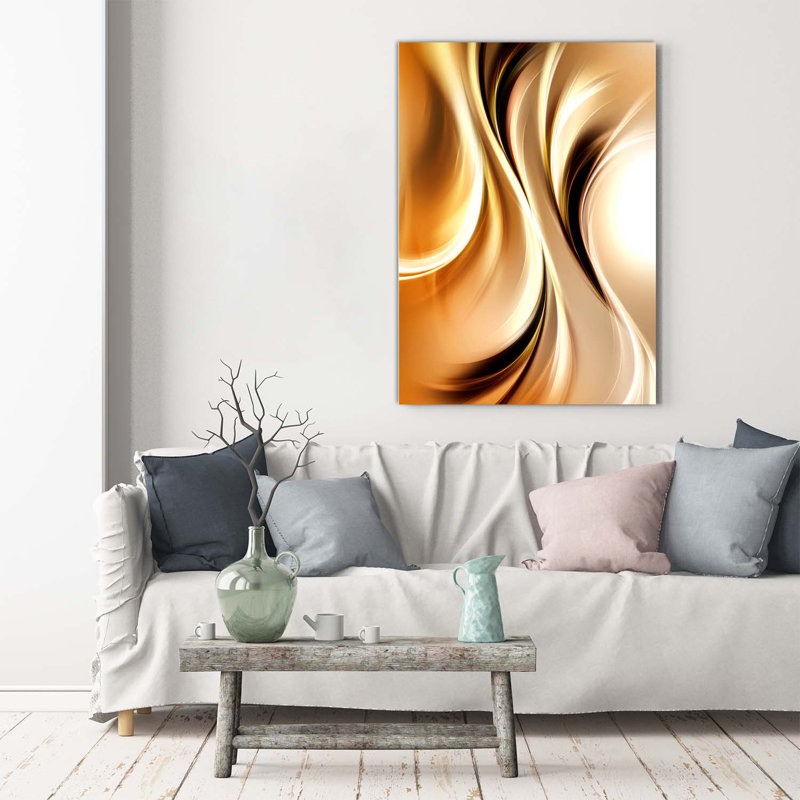Abstract Waves - Wrapped Canvas Print