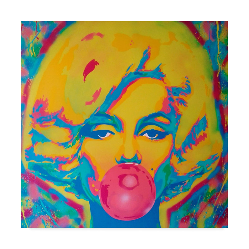 « bonbon fille », reproduction d’impression sur toile tendue, H 14 po x l 14 po x P 2 po