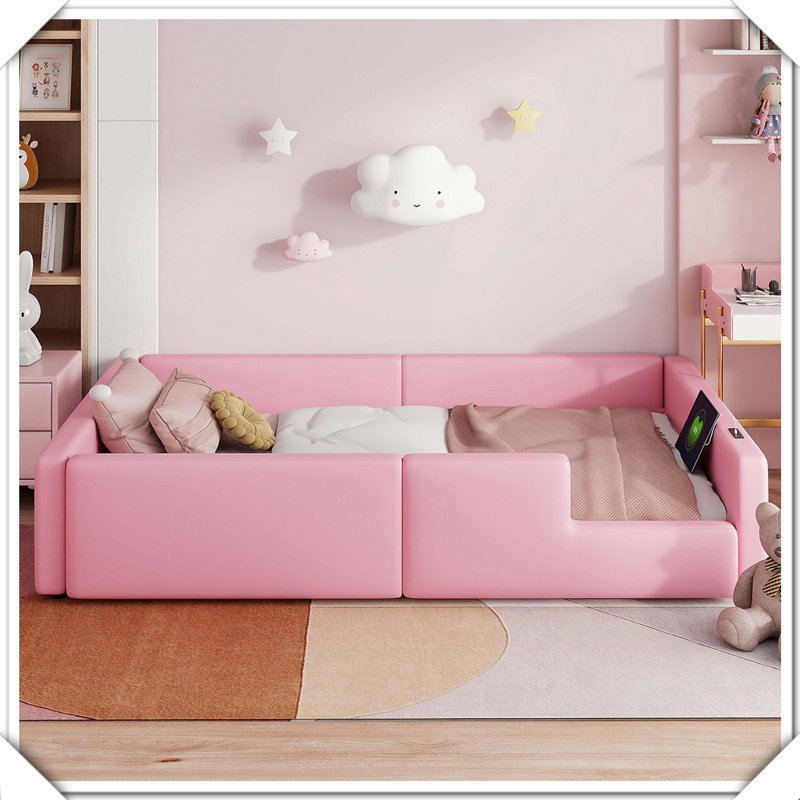 Lit simple plateforme tapissier