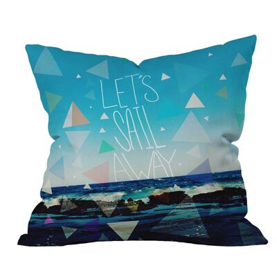 Let's Sail Away Outdoor Throw Pillow -  Deny Designs, 14896-thrpi10