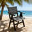 All-Season Charcoal Grey Outdoor Lounge Chair: Sturdy HIPS Material Construction Equipped With 304 Stainless Steel Accessories – Weather-Resistant Design-779427982