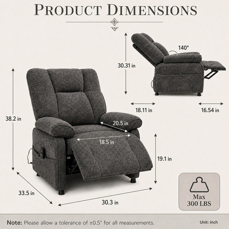 Fauteuil inclinable électrique Basic