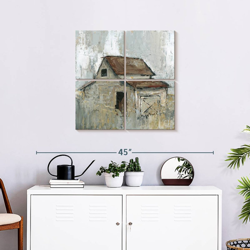 Lilie Barn At Midday, 26" H x 26" W