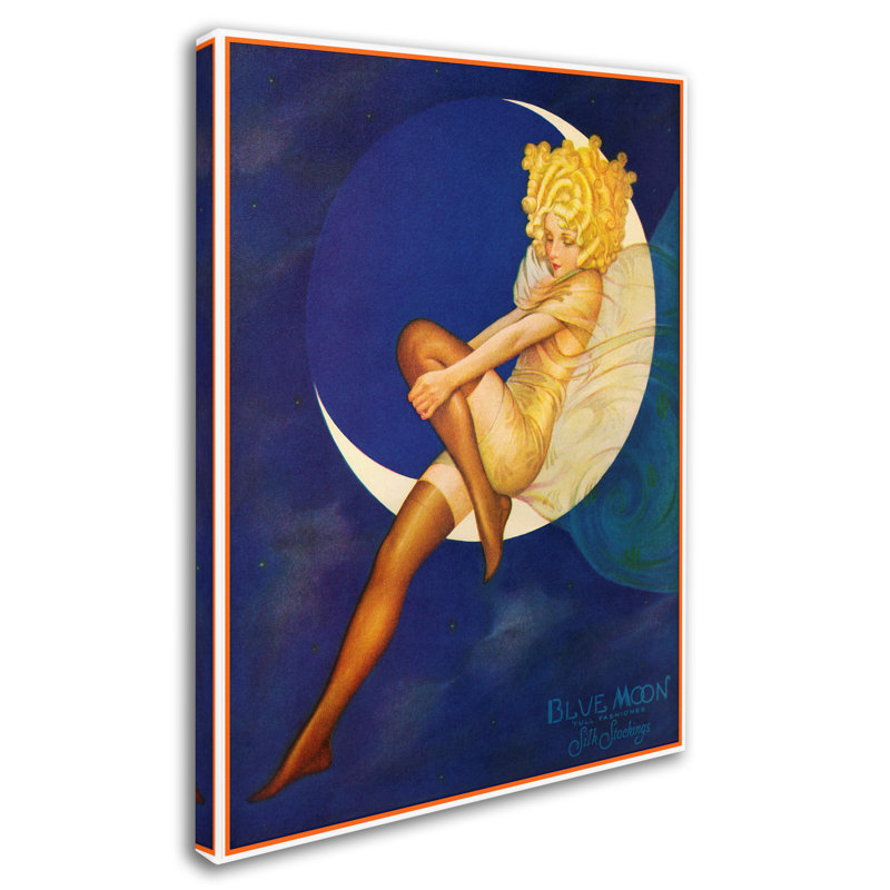 Art mural sur toile tendue - Art mural vintage «Fashion Women 24» Lavoie pour le salon, la chambre à coucher ou le bureau - 14 x 19