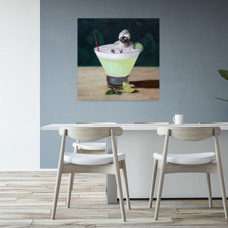 Art urbain contemporain Day Off Bird, H 32 po x l 32 po
