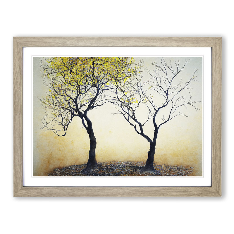 Unforgettable Trees - Framed Print, 46cm H x 64cm W x 2cm D, Oak Framed