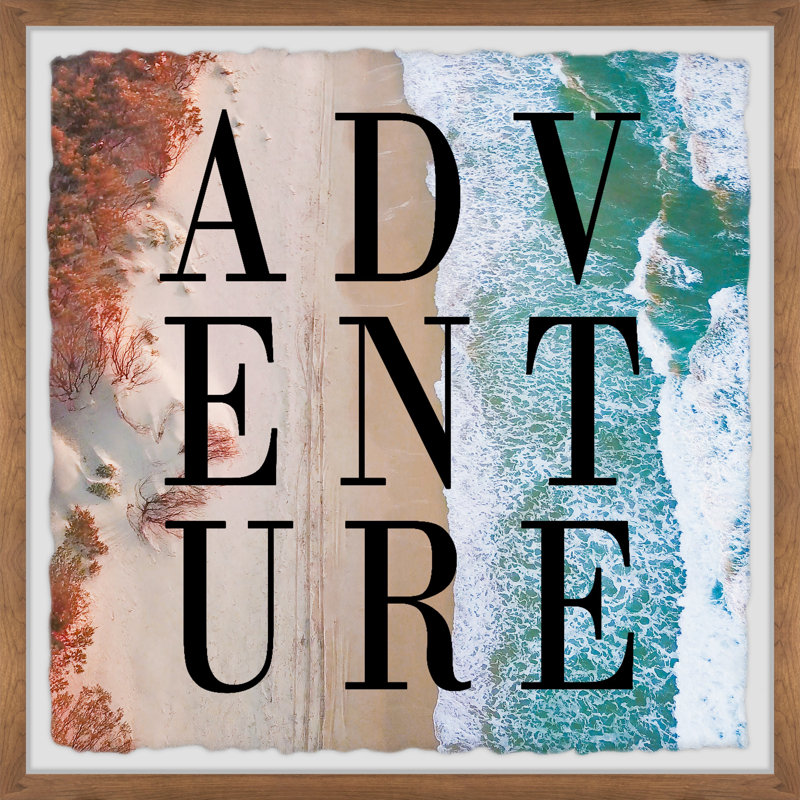 Let The Adventure Begin by Marmont Hill - Single Picture Frame Painting, 30cm H x 30cm W x 3.81cm D