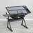 Home Office Desk Drawing Desk Adjustable Tempered Glass Drafting Printing Table With Chair-539501422