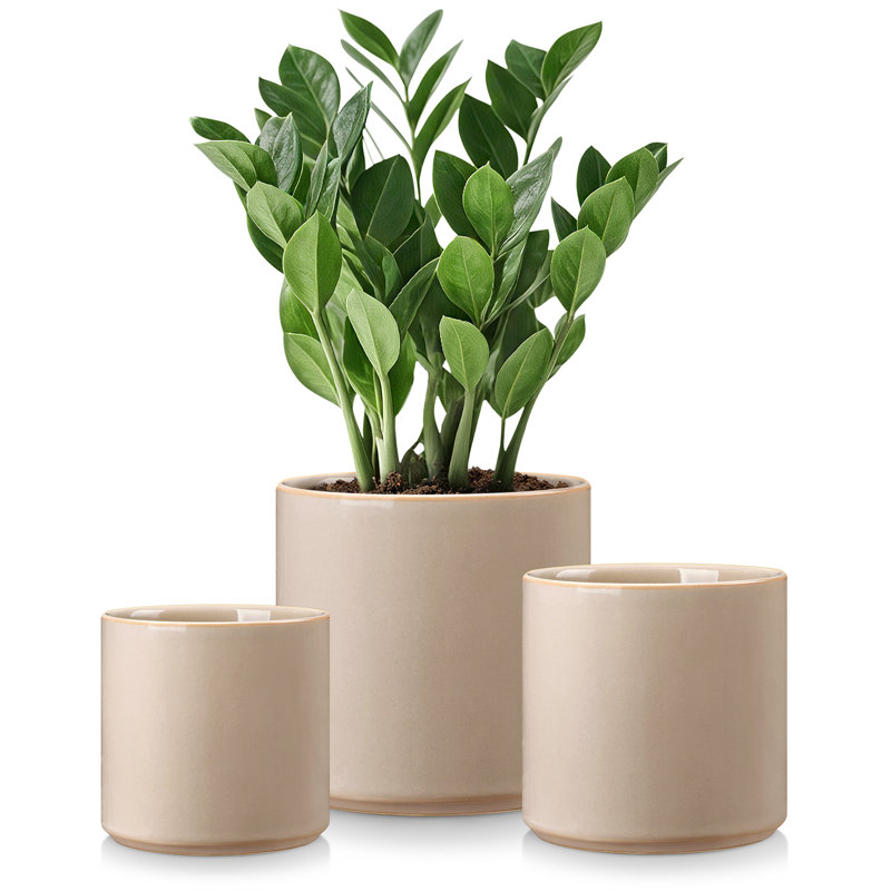 ZTHPOT Ceramic Pot Planter, Grey