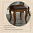 39.37"American-style brown solid wood dressing table with a mirror
