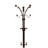 73" Tall Chrome And Wood Coat Rack,  Finish-1363892422