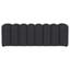 Banc d'appoint capitonné en tissu gris anthracite