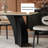 Vintage rectangular dining table and chair set-111045140