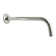 Kingston Brass Claremont 12-Inch J-Shaped Rain Drop Shower Arm with Round Flange