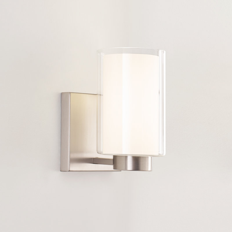 Plafonnier encastré 1 lumière Esmeralda, Nickel satiné