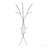 Coat Rack, Hall Tree, Free Standing, 11 Hooks, Entryway, 74"h, Bedroom, Grey Metal, Contemporary, Modern-1606848287