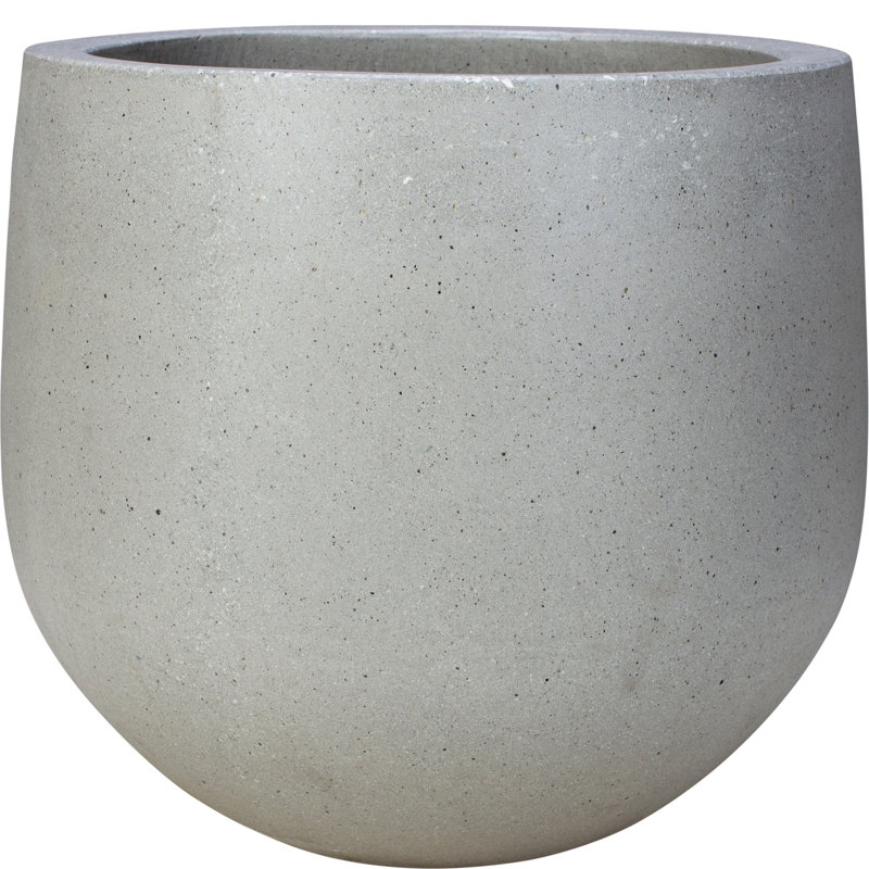 13 in. Lightweight Egg Planter - Natural Grey