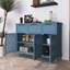 Buffet 47,2 "de largeur avec 3 tiroirs et 3 portes sculptées