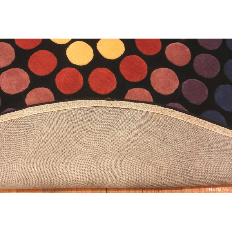 Scandinavian One-of-a-Kind Round 6'7" x 6'7" Area Rug