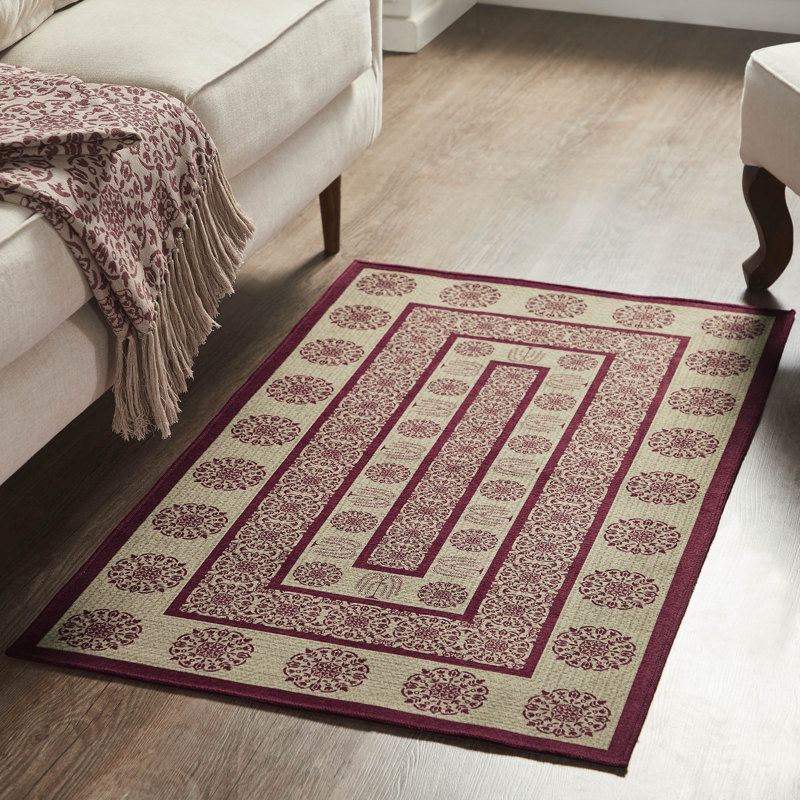 Custom House Washable Geometric Indoor / Outdoor Rug, Rectangle 2'3" x 4'