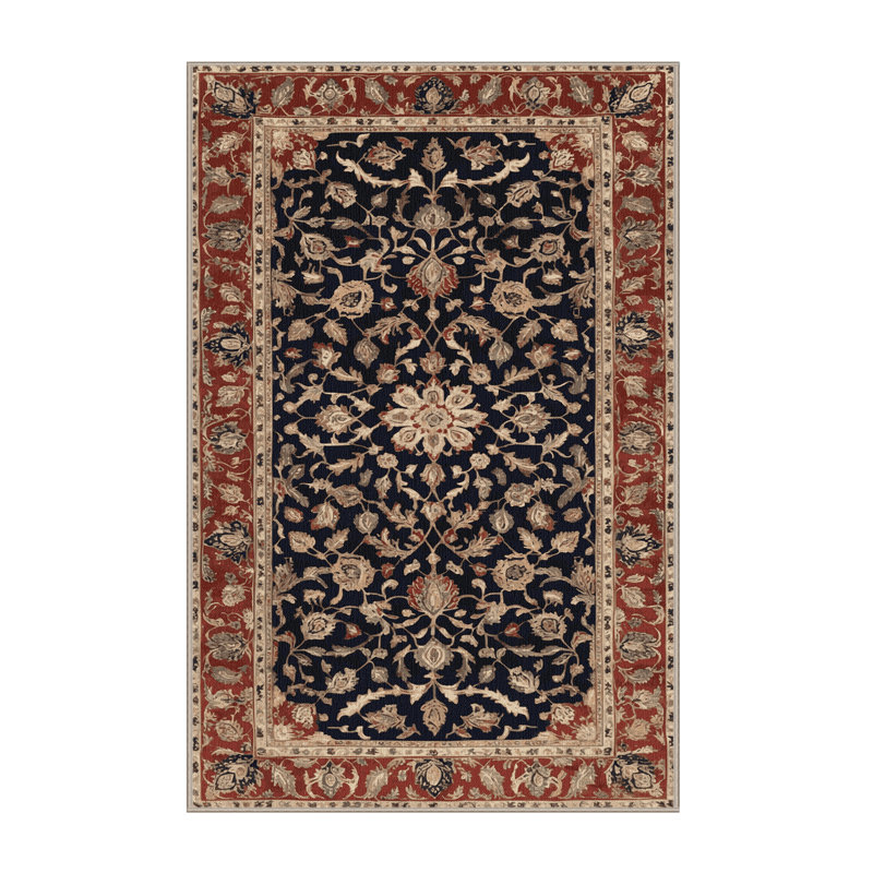 Tapis brun lavable à la machine, Rectangulaire 2 pi x 3 pi