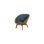 Peacock Teak Patio Papasan Chair with Cushions