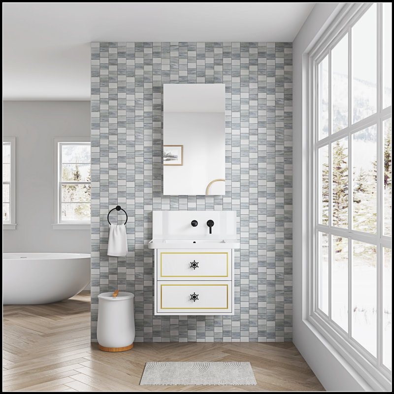 Armoire à pharmacie sans cadre avec bords biseautés, espace de rangement spacieux pour les salles de bain modernes
