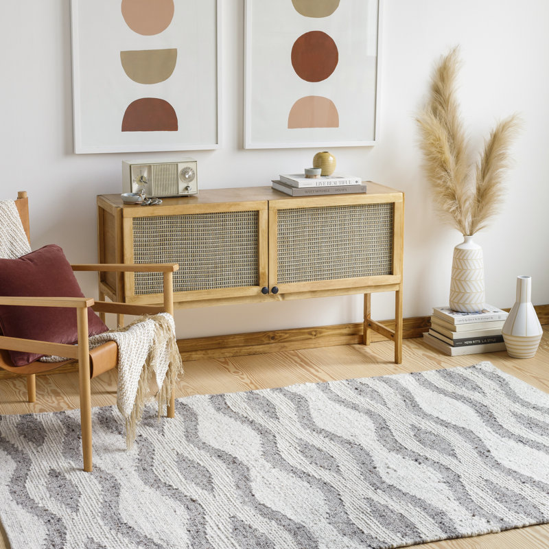 Bremen Wool Chevron Area Rug, Rectangle 8'10" x 12'