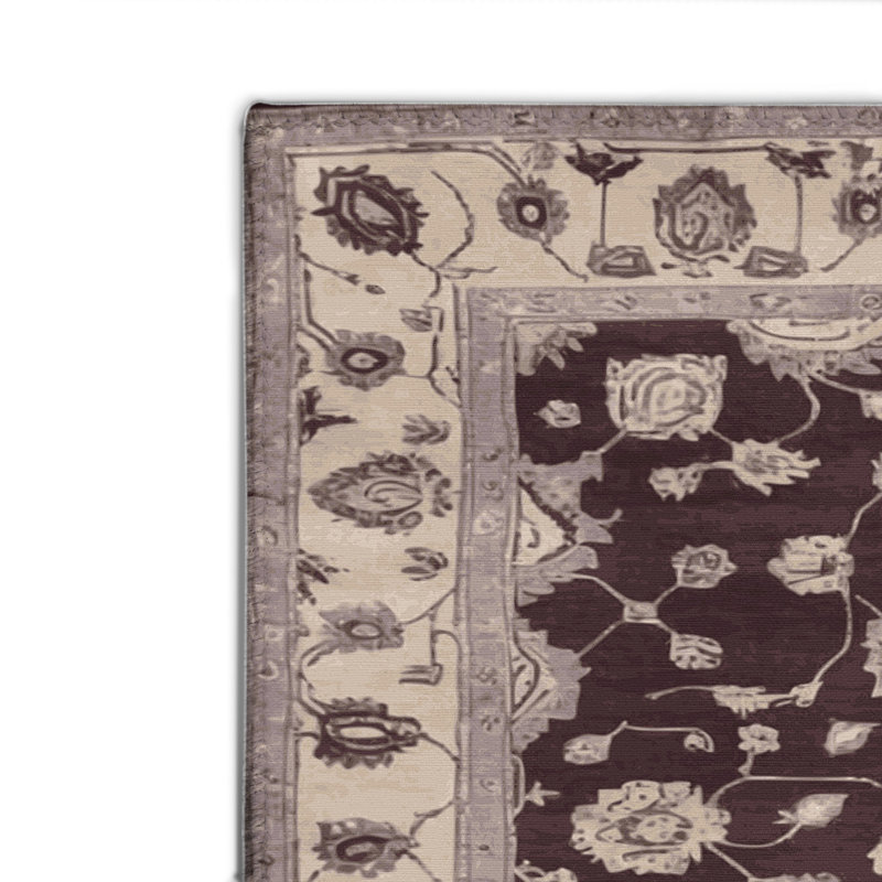 Tapis intérieur et extérieur brun Overdyed, Rectangulaire 8 pi x 10 pi